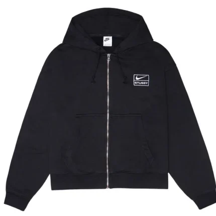 Nike x Stussy Washed Fleece Hoodie Black