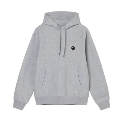 Stussy 8 BALL EMBROIDERED HOODIE Grey Heather